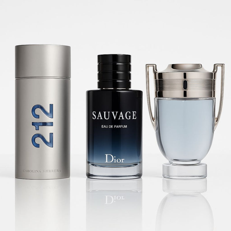 🏆 Trío – Sauvage, 212 Men & Invictus 🏆