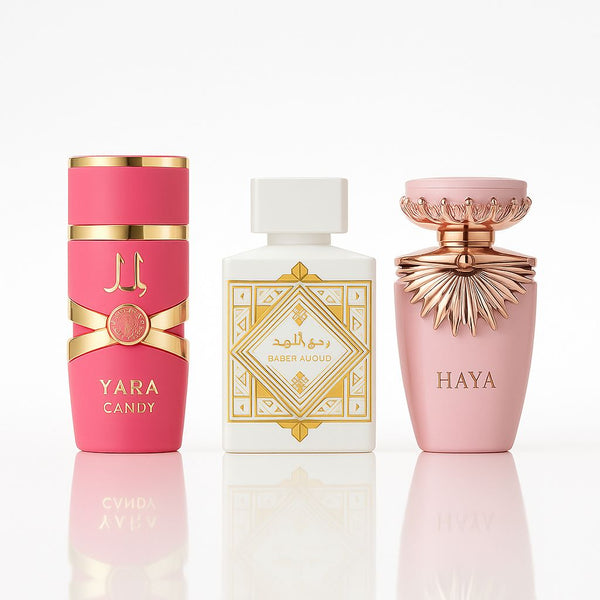 ✨ 3 PERFUMES - YARA CANDY, LATTAFA HONOR Y GLORY, HAYA  🏆